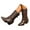 Brown, variant on UngA Woman's Boots Slouchy Boots Zip up Flat Mid Calf Boots Women Black,Size 6
