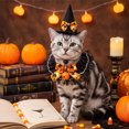 thumbnail image 2 of Halloween Pet Bandana and Hat Set for Cats and Dogs 2-Piece Saliva-Catching Party Photo Prop, 2 of 6