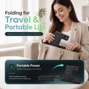 Wireless Charger iPhone Charging Station,3 in 1 Charger Stand Multiple Devices for Apple - iPhone 17 16e 16 15 14 Pro Max 13 12 11 - Watch 11 10 9 8 7 6 5 4 3 2 SE and Ultra Series - Airpods 4 3 Pro