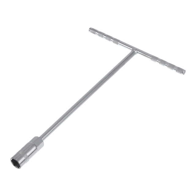 Llave de zócalo universal 28x18cm, llave de spanner duradera, extractor de zócalo de acero aleado 1 Pc hexágono 14mm para automóvil, motocicleta, dirtbike, llave de mango en T