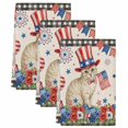 thumbnail image 2 of 4th of July Kitchen Towels Set of 3, Independence Day Patriotic Flowers Cat Beige Absorbent Dish Towels for Kitchen, Microfiber Hand Towel, Quick Drying Tea Towel for Cleaning Decorative Dishcloths, 2 of 7
