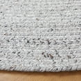 thumbnail image 2 of SAFAVIEH Braided Celinda Solid Polyester Reversible Area Rug, Dark Gray/Light Gray, 4' x 4' Round, 2 of 6
