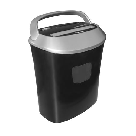 Honeywell 10/12 Sheet Cross Cut Shredder Black: Shreds CDs & Credit Cards, Automatic Start/Stop, 5.5 Volume Capacity