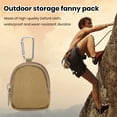 thumbnail image 4 of sunsanly Fanny Pack Waterproof Oxford Cloth Portable Coin Purse Keychain Wallet Headset Case Camouflage Print Storage Waist Bag, 4 of 8