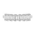 thumbnail image 2 of TimeLe$$ Classics 14K White Gold Round Lab Grown Diamond Ladies Seven Stone Wedding Anniversary Stackable Ring Band - 1 CTTW (Ring Size: 5), 2 of 6
