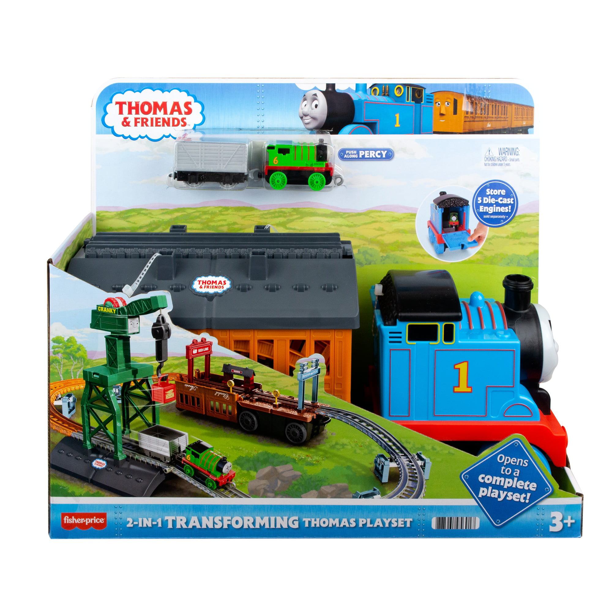 Fisher-Price Thomas & Friends Cranky The Crane Train Playset For Preschool Kids Ages 3 Years And Older