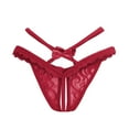 thumbnail image 4 of Sakmal Lace Women Underwear Thong Cheeky High Waisted Panties Breathable Pink Panties for Women Free Size, 4 of 5