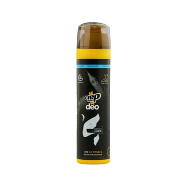 Crep Protect Shoe Deodorizer Spray - Shoe Smell Eliminator Delivers 24-Hour Odor Protection, Residue-Free Formula for All Sneakers, Refreshing Scent (Fresh Linen, 5.07oz)
