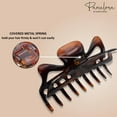 thumbnail image 4 of Parcelona French Classic Shell and Black Large Celluloid Jaw Hair Claw(2 Pcs), 4 of 8