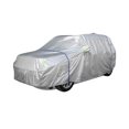 thumbnail image 1 of CheroCar Couverture de Voiture Complète Imperméable à l'Eau Tous les Temps Soleil Extérieur Poussière Gratte Pluie Neige Grêle UV Protection contre la Poussière pour Jeep Renegade 2015-2022, Argent, 1 of 10