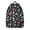 Robot and Astronauts, variant on Robot and Astronauts Black Pattern Backpack for School, Cute School Bag with Adjustable Shoulder Straps and Padded Back, 15.7"x11.8"x5.5"