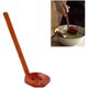 thumbnail image 4 of Cuchara coladora de madera, cuchara resistente al desgaste con mango largo, cuchara para Fideos con espalda de tortuga para cena familiar y Catering, 4 of 5