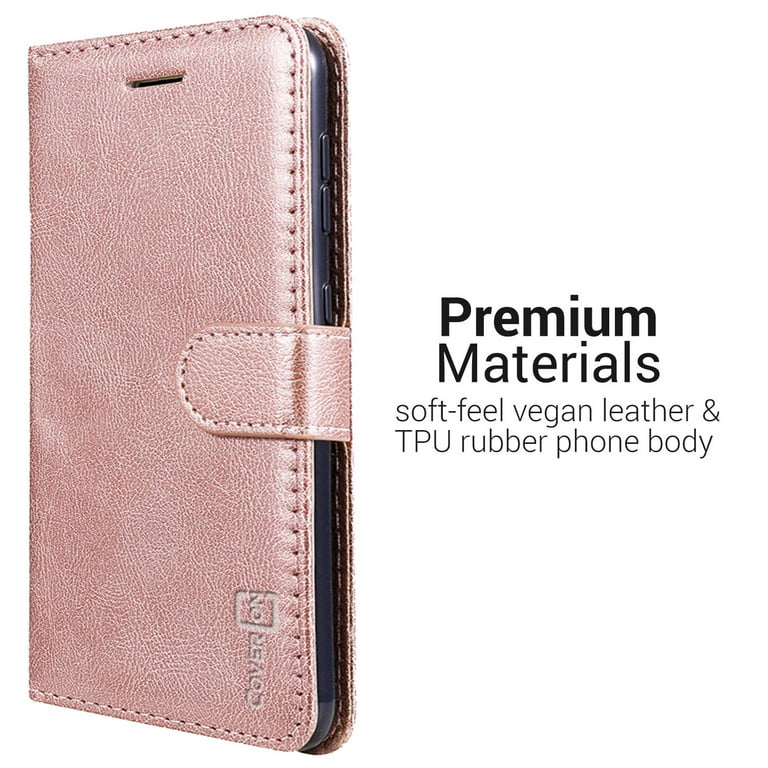 CoverON Samsung Galaxy S20 Wallet Case RFID Blocking Vegan Leather