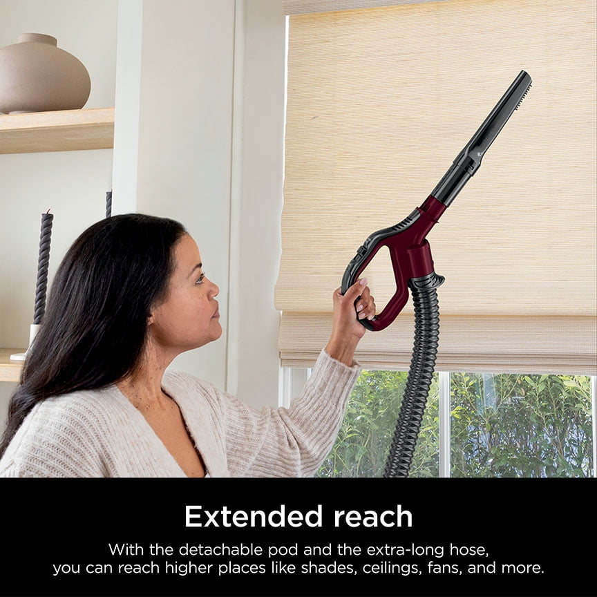 Shark Detect Lift-Away ADV Upright Vacuum, Pet Friendly, Floor Detect, Direction Detect, PowerFins Self-Cleaning Brushroll, LA492 Burgundy