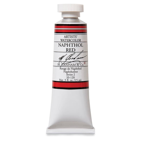 M. Graham Artists' Watercolor - Naphthol Red, 15 ml Tube