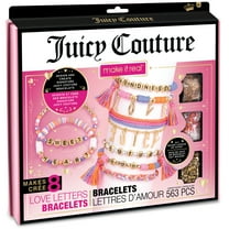 Juicy Couture: Love Letters All-In-One DIY Bracelets Kit- Create 8 Unique Charm Bracelets, 563 Pieces, Kids Ages 8