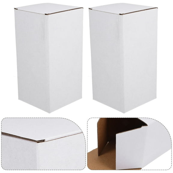 UPKOCH 10 Pcs Wine Bottle Boxes Packaging Carton 20.00X10.00X10.00CM White