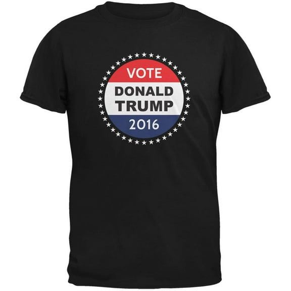 Election 2020 Donald Trump Badge Black Adult T-Shirt - X-Large