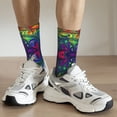 thumbnail image 5 of Goofa Pride Rainbow Printed Men's Crew Socks, Soft Durable Breathable Moisture-Wicking with Odor Control Cotton socks, 5 of 9
