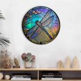 thumbnail image 4 of Wreath Dragonfly Wreath Colored Acrylic Board Colored Imitation Glass Festival Party Decorations Fast, 4 of 5
