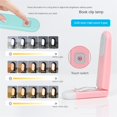 thumbnail image 2 of CNKOO Portable adjustable Brightness LED Book Reading Light Mini USB Rechargeable Bookmark Light  Gifts for children White/Warm, 2 of 6