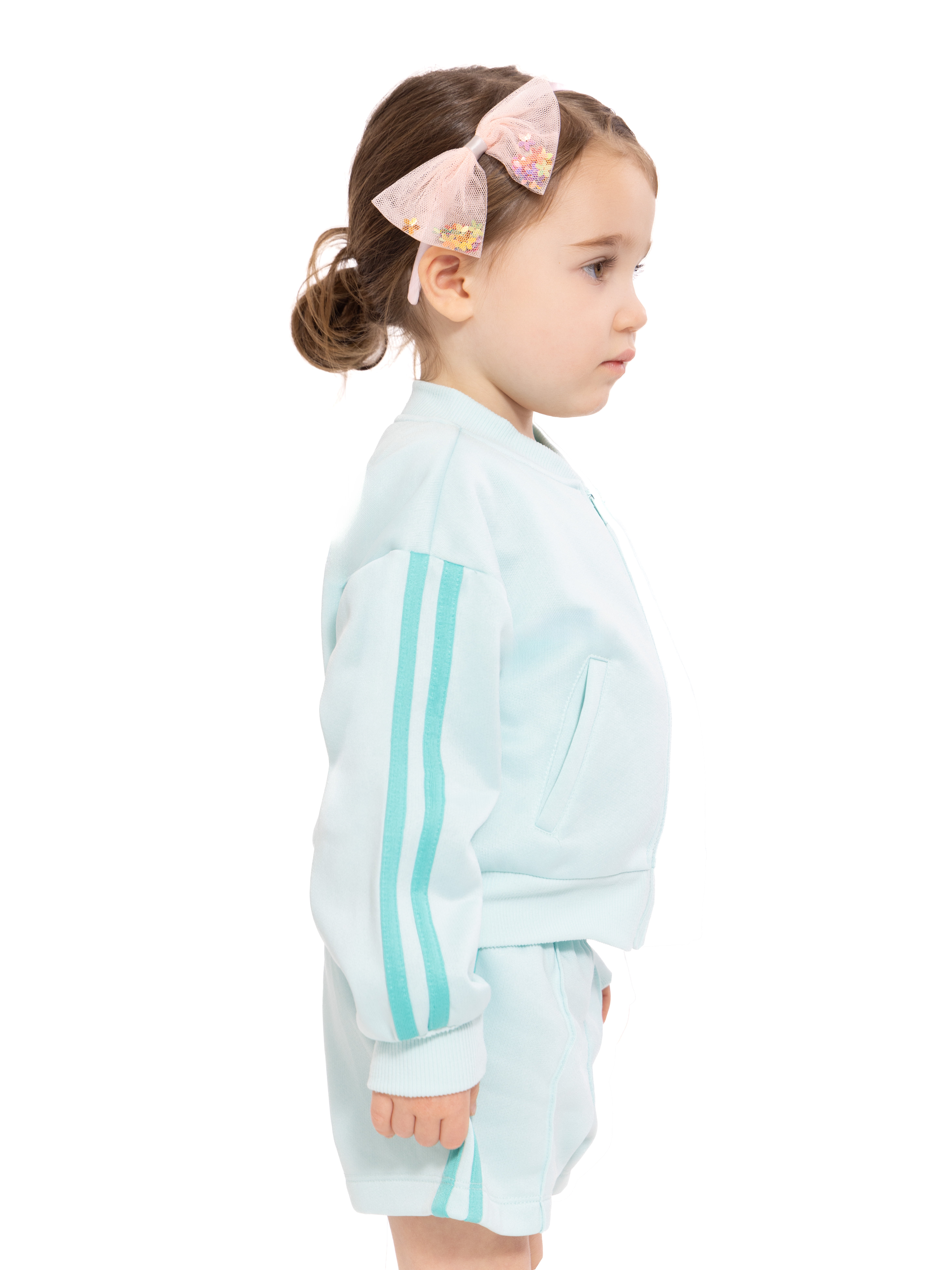 Wonder Nation Toddler Girls Full Zip Athletic Jacket, Sizes 12M-5T