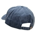 thumbnail image 3 of Smiley Face Embroidered Big Size Washed Pigment Dyed Cap - Navy XL-3XL, 3 of 5