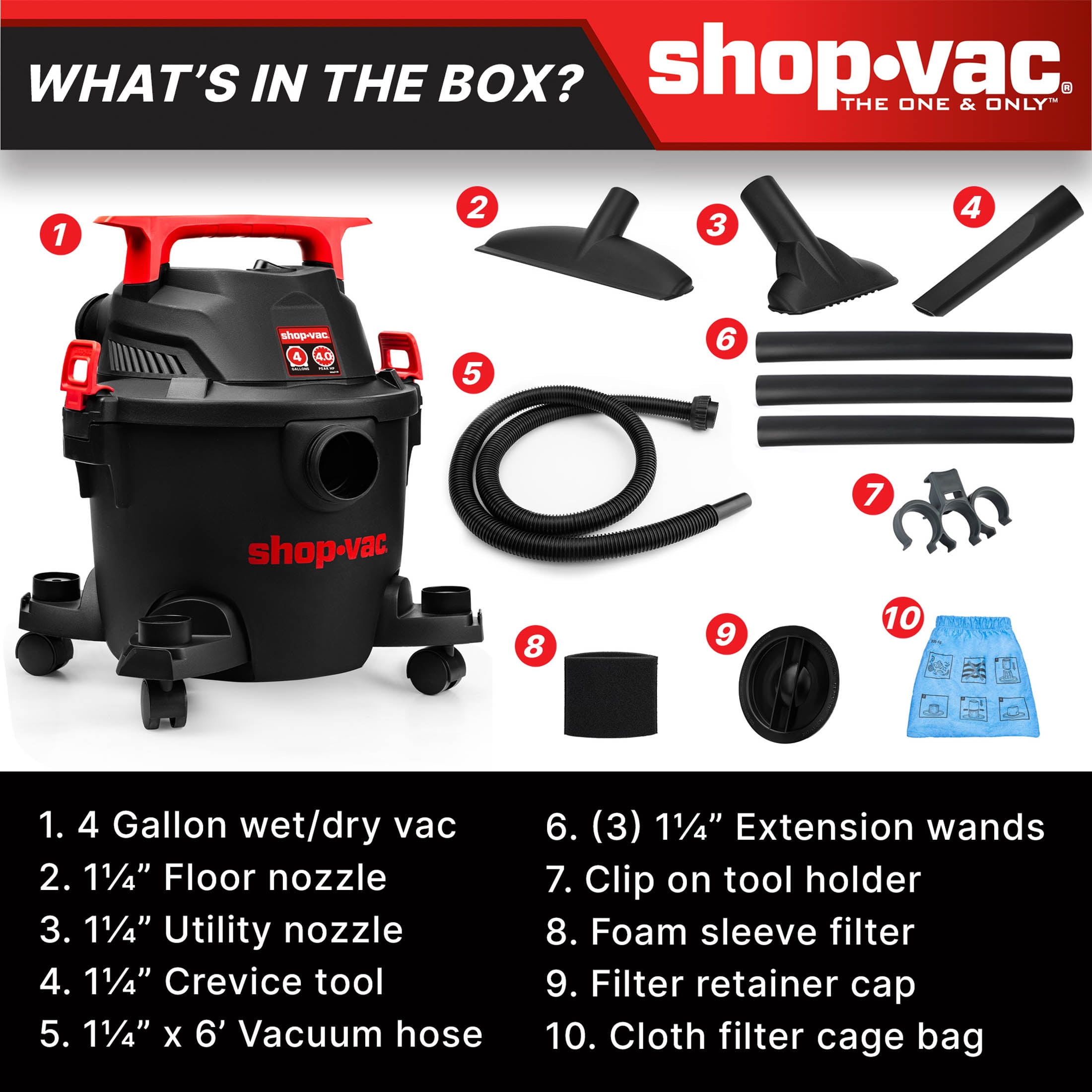 Shop-Vac 4G 4.0PHP Wet Dry Vac