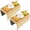 Style a -2pcs, variant on Bamboo Sofa Arm Tray, Foldable Anti-Slip Sofa Armrest Tray – Flexible Roll-up Couch Table for Drinks and Snacks, Natural Bamboo Couch Arm Tray