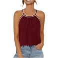 thumbnail image 1 of Yuyuzo Hauts d'Été pour Femmes T-Shirts à Manches Courtes Col Rond T-Shirts Couleur Unie Doux Confortables, 1 of 7