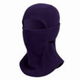 thumbnail image 1 of Purple Mens Full Face Thermal Mask With Fleece Lining Construction For Cold Weather Windproof Protection And Multi Purpose Use During Winter Free Size, 1 of 5