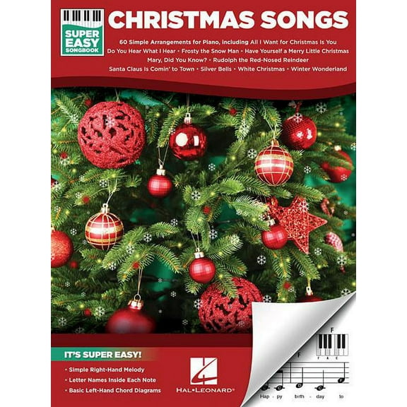 Christmas Songs - Super Easy Songbook, (Paperback)
