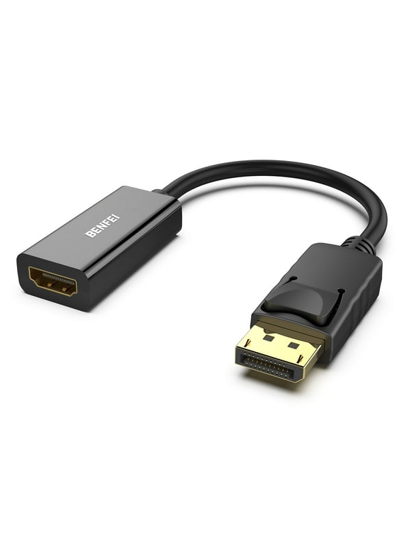 BENFEI DisplayPort to HDMI, Gold-Plated DP Display Port to HDMI Adapter (Male to Female) Compatible for Lenovo Dell HP and Other Brand