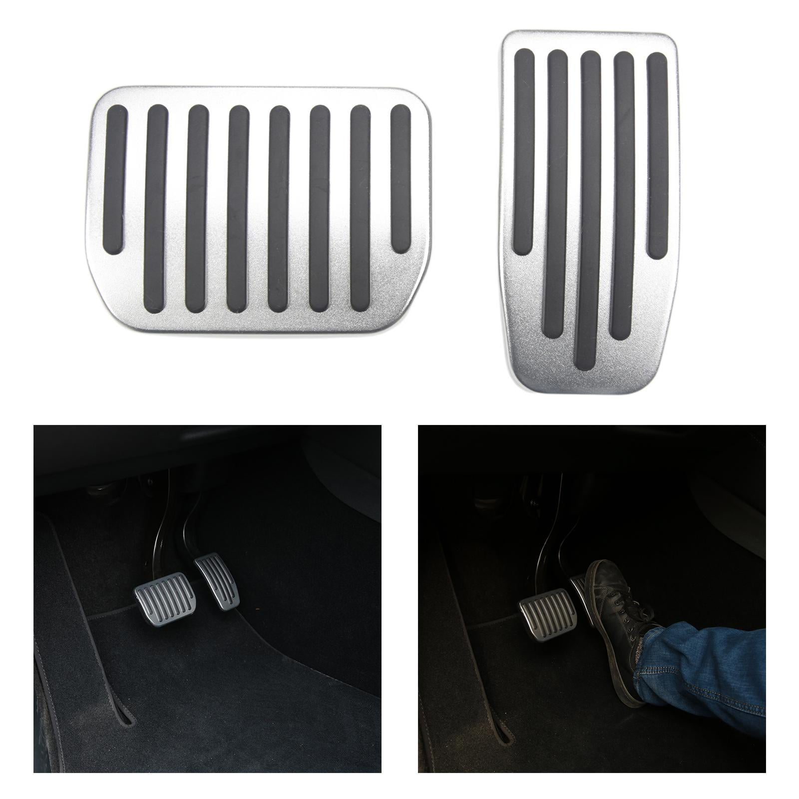 Topfit for Tesla Model 3 Accessories Foot Pedal Pads,Dead Pedal Cover