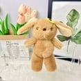 thumbnail image 2 of 7 Inch Standing Bunny Plush Toy Doll, Soft Stuffed Animal Ragdoll, Cute Easter Gift for Kids Children, Bedroom Decor Nursery Plushie Collectible,Brown, 2 of 5