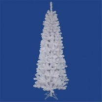 Vickerman 5.5' White Salem Pencil Pine Artificial Christmas Tree, Unlit, PVC