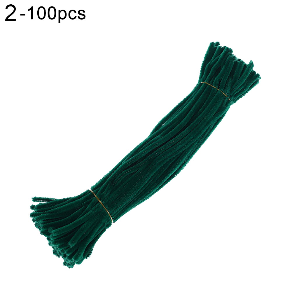 100pcs Chenille Stems Pipe Cleaners Kids Craft Educational Toys Twist Rods 