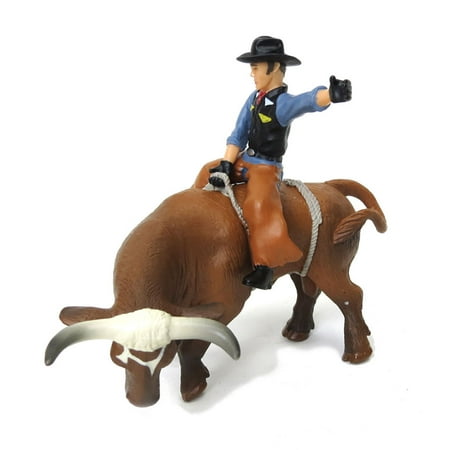 Little Buster Toys Bucking Bull and Rider – Brown Little Buster Toys Bucking Bull and Rider – Brown