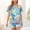 *Blue, variant on ClodeEU Women's Milk Silk Easter Print Pajama Set ,Short Sleeve Button-Down Tops and Shorts Sets Yellow,Womens Plus L