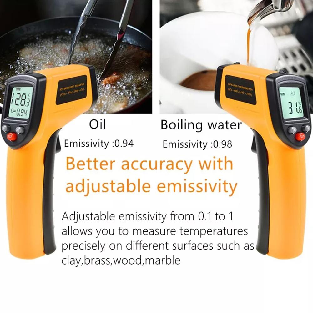 Digital Infrared Thermometer Non-Contact Pyrometer Thermometer Temperature A3S2 - image 2 of 8