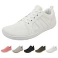thumbnail image 3 of XIMIN Men's Mesh Wide Toe Barefoot Sneakers Fashion Lightweight Breathable Lace Up Walking Shoes Zero Drop for Gym Driving Office Minimalist Footwear, 3 of 8