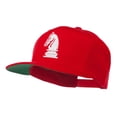 thumbnail image 2 of Chess Piece of a Knight Embroidered Flat Bill Cap - Red OSFM, 2 of 5