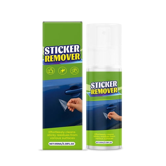 Sticker Remover, 100ml Adhesive Remover Spray for Cars, Label Spray for Removing Labels and Adhesives, Sticky Stuff Remover