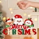 thumbnail image 4 of Decoración navideña LED para colgar en la pared | Cuadro de Papá Noel de madera con luces navideñas | Decoración navideña para interiores con pilas, 4 of 5
