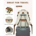 thumbnail image 5 of Lovevook Unisex Waterproof Travel Backpack with Packing Cubes, Beige, 5 of 8