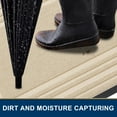 thumbnail image 3 of Buganda Heavy Duty Door Mats, Non Slip Waterproof Rubber Doormats for Outdoor and Indoor, Low Profile Dirt Trapper Entry Rugs, 36"x24", Beige, 3 of 8