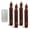 FGBRW, variant on XINAOBAOLUO Flameless Taper Candles, 6.5-Inch, Battery-Powered, Remote-Control, LED, Multicolor, Pack of 4