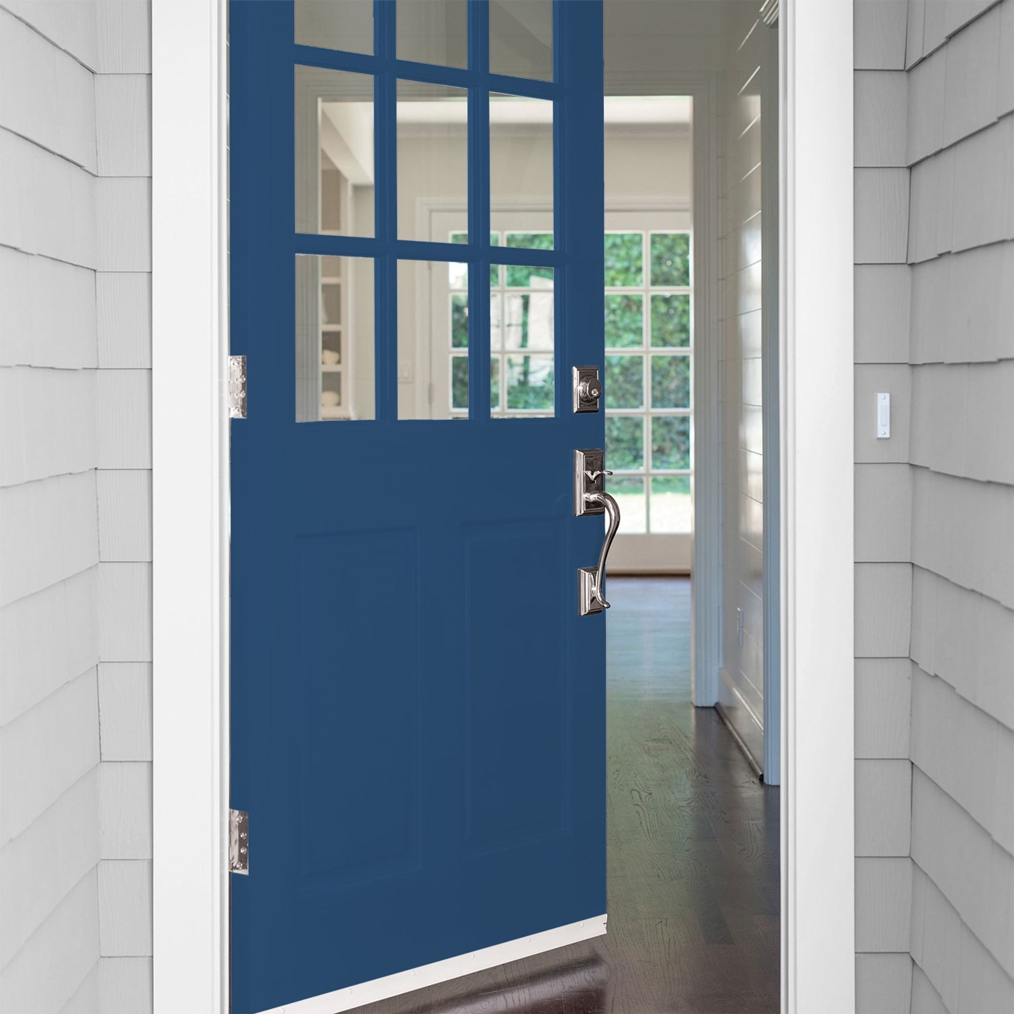 Glidden High Endurance Plus Blue Tang Semi Gloss Exterior Paint and Primer, 1 Quart