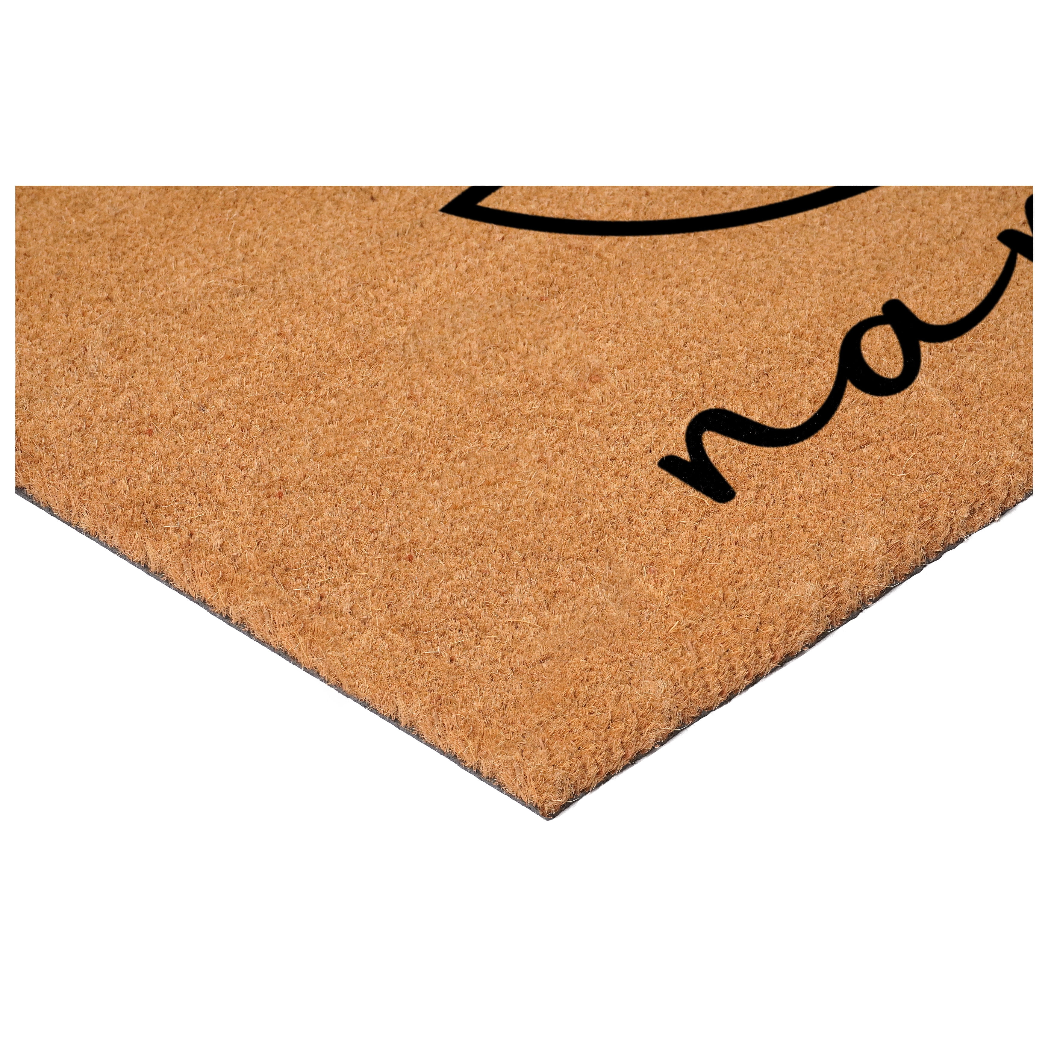 Namaste Lotus Non Slip Vinyl Backing, Front Door Mat, Entryway Door Mat, 17"x29"