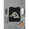 thumbnail image 3 of Vintage Rose Floral Art Tee T-shirt Men's, 3 of 4